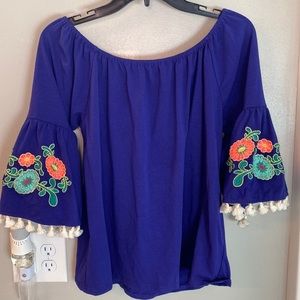 Purple Blue blouse